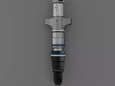 High Pressure Diesel Injector - Large Engine Full Assembly  3D model