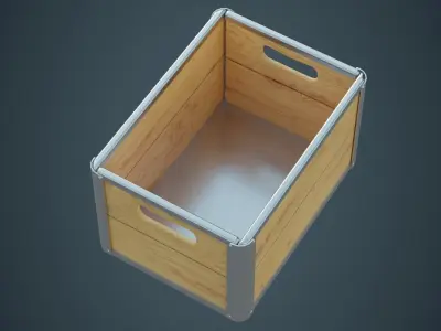 Crate 3A Low-poly 3D model
