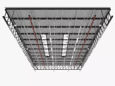 Ceiling Ventilation Pipes 26 3D model