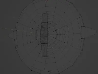 Low Poly Buckler shield Low-poly 3D model
