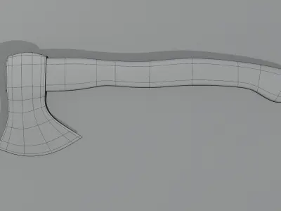 Realistic Clean axe PBR 3d model 3D model