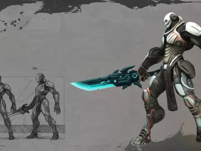 Ashvolt  Low-poly 3D model