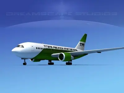 Boeing 767-200ER Trans Pacific Intl 3D model