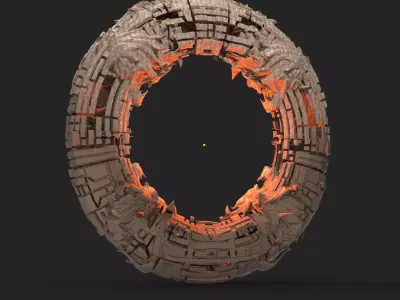 Angel Ascension ring 2 3D model