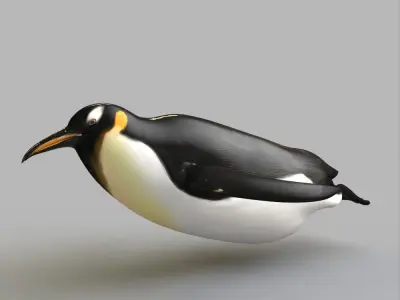 Penguin Plus Animation Low-poly 3D model