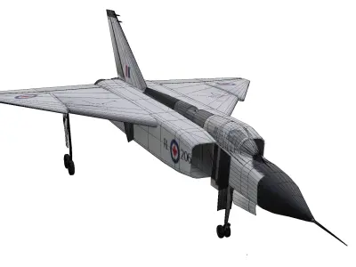 Avro CF-105 Arrow Low-poly 3D model purchase