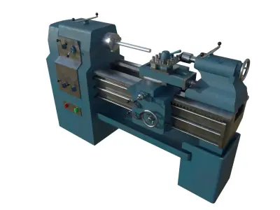 Lathe Low-poly 3D model buy