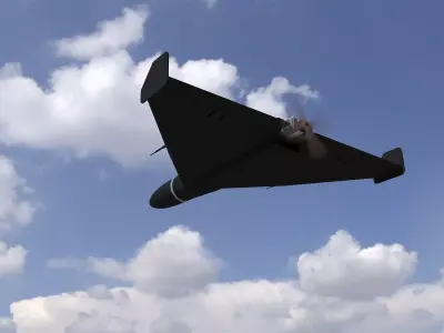 Shahed military drone 3D model