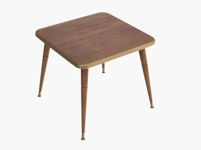 Wooden Table 3D model 10