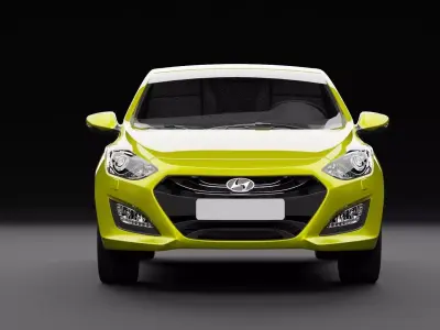 Hyundai i30 Metallic Yellow Dark 3D model