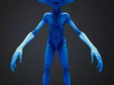 Bleu alien 3D model