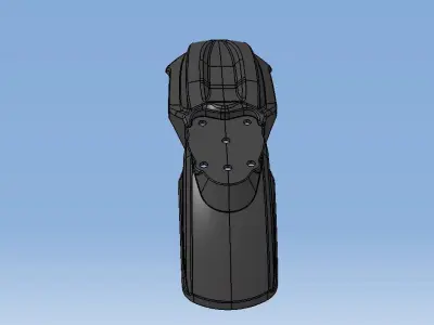 Front fender pitbike universal 3D model