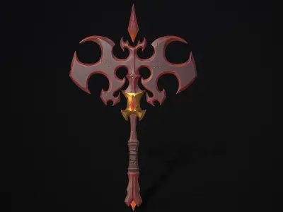 Mystical Scepter Low-poly 3D model