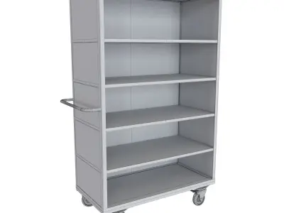  Novo metal industrial work cabinet on wheels 3D model
