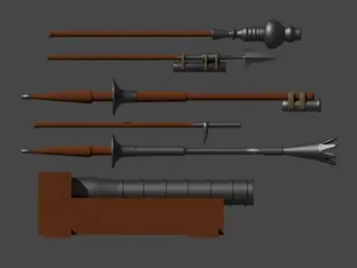 Early Firearms Asset Pack 3D model