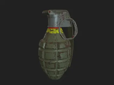 MK-2 Hand Grenade Low-poly 3D model purchase
