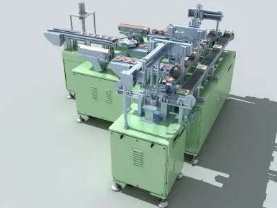 Industrial Equipment 10 - Aluminum Foil Cup Packaging  3D model