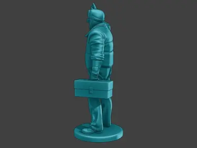 Actual Male Truck Driver AMTD 007 3D print model