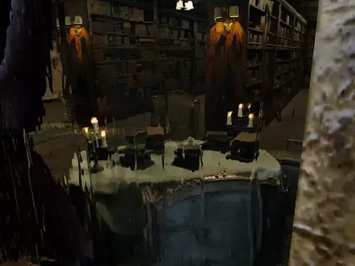 The Archivists Chamber An Old Vintage Office Environment 3D model