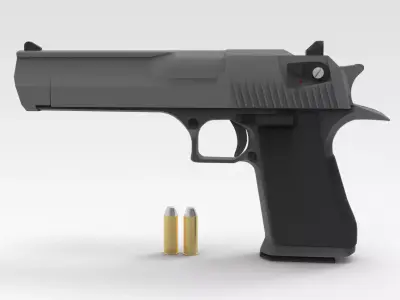 Pistol 3D model 9