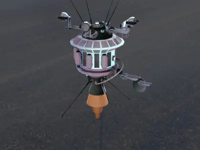Luna Robot Low-poly 3D model