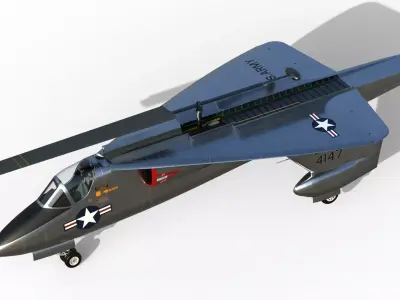 XV-2 Convertiplane  VTOL 3D model