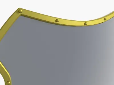 Medieval Shield 3D model shop