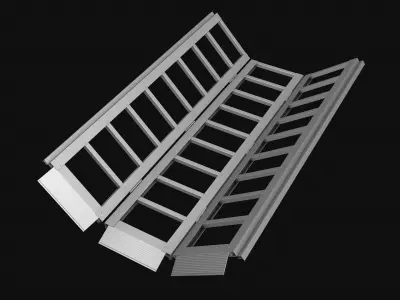 Loading ramp Sand track ladder R3 3D model