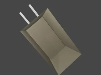 Cart with Wheelers 3D model