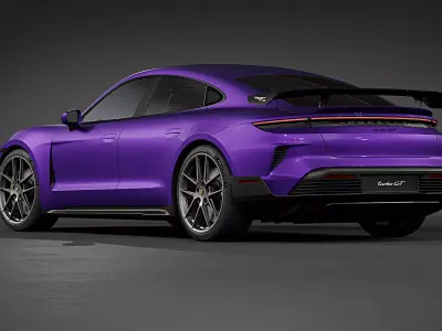 2025 Porsche Taycan Turbo GT Weissach Package 3D model