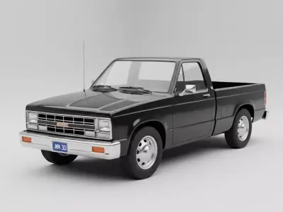 Classic GMC Sierra pickup truck 3D model