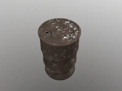 Barrel HQ Game Ready Low-poly 3D model