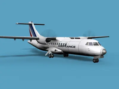 ATR  ATR-42-500 Air France 3D model