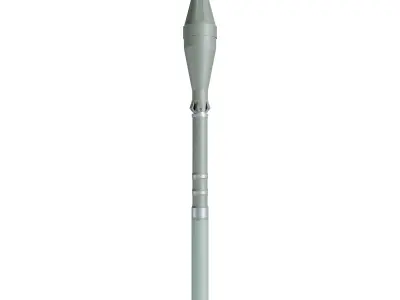 RPG Rocket Grenade  Low Poly Military Ammo 3D model