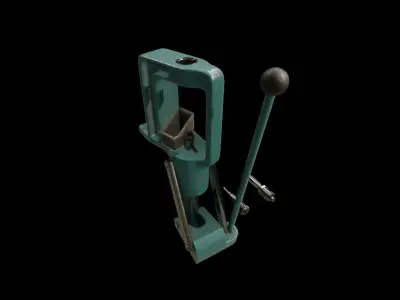 Ammo Reloading Workbench Free low-poly 3D model
