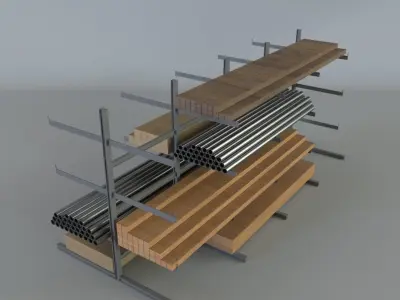 Heavy duty rack 3D model