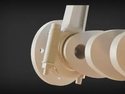 Car Engine Piston - Crankshaft SolidWorks and Blender 3D Low-poly 3D model