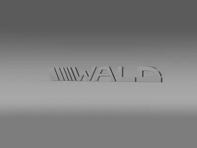 Wald logo  3D model