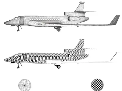 private jet  3D model
