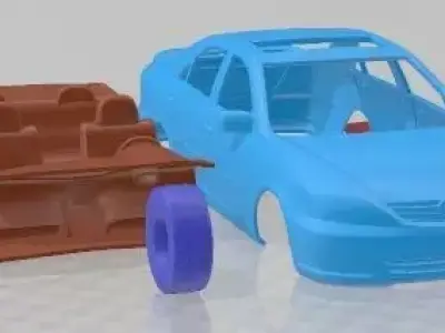 Toyota Camry XLE 2003 Printable Car  3D print model