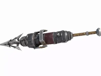 Doomsday wasteland style weapon claw spear 3D model