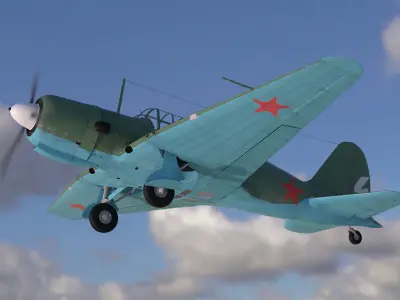 Sukhoi Su-2 3D model
