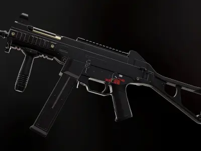UMP - Model and Textures Low-poly 3D model