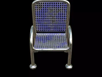 Chair Set Series 07 PBR 4K 3D model