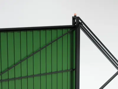Sliding gates 3D model from CGTrader