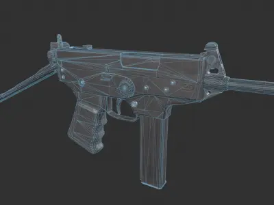 PP-91 Kedr Low-poly 3D model