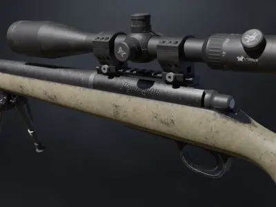M24 Sniper Rifle PBR Low-poly 3D model
