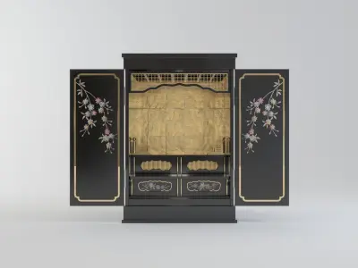 SMALL ALTAR BUTSUDAN Low-poly 3D model