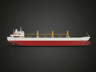 Supply military ship 3D model