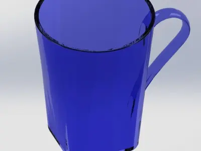 Mug coffee with table and chairs Free 3D model